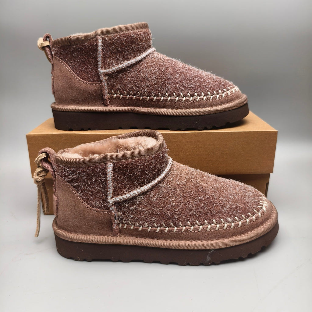 Brown Suede Back Strap Ankle Boots — New Arrival | In Stock