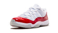 Air Jordan 11 Retro Low 'Cherry' – White & Varsity Red AJ11 Low with Patent Leather & Clean Summer Energy