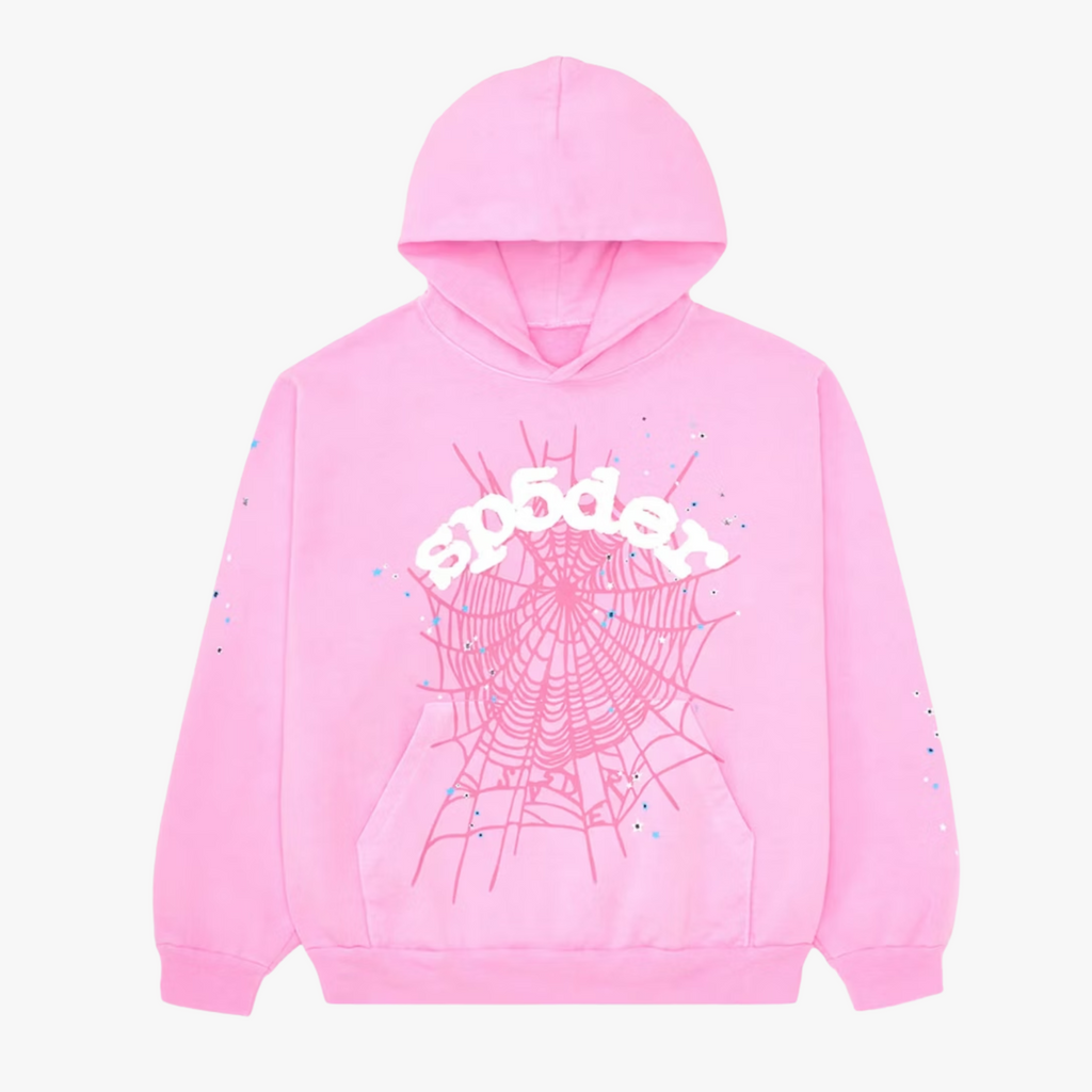 Sp5der Pink OG Web Hoodie