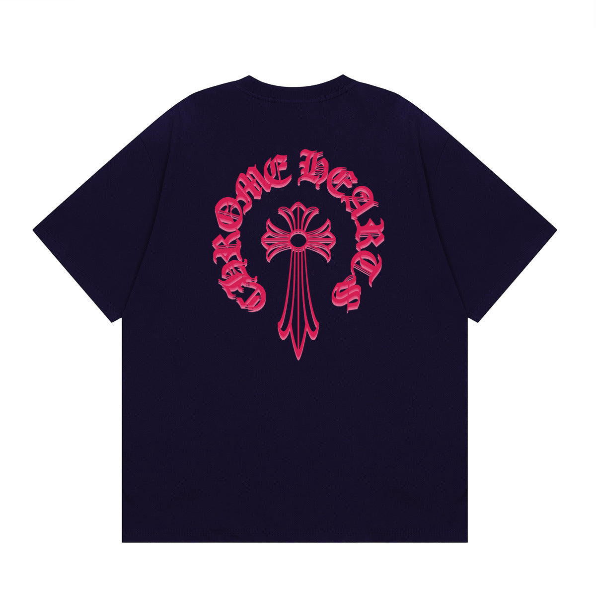 Chrome Hearts Multi‑Cross Horseshoe Graphic Oversized Tee Streetwear