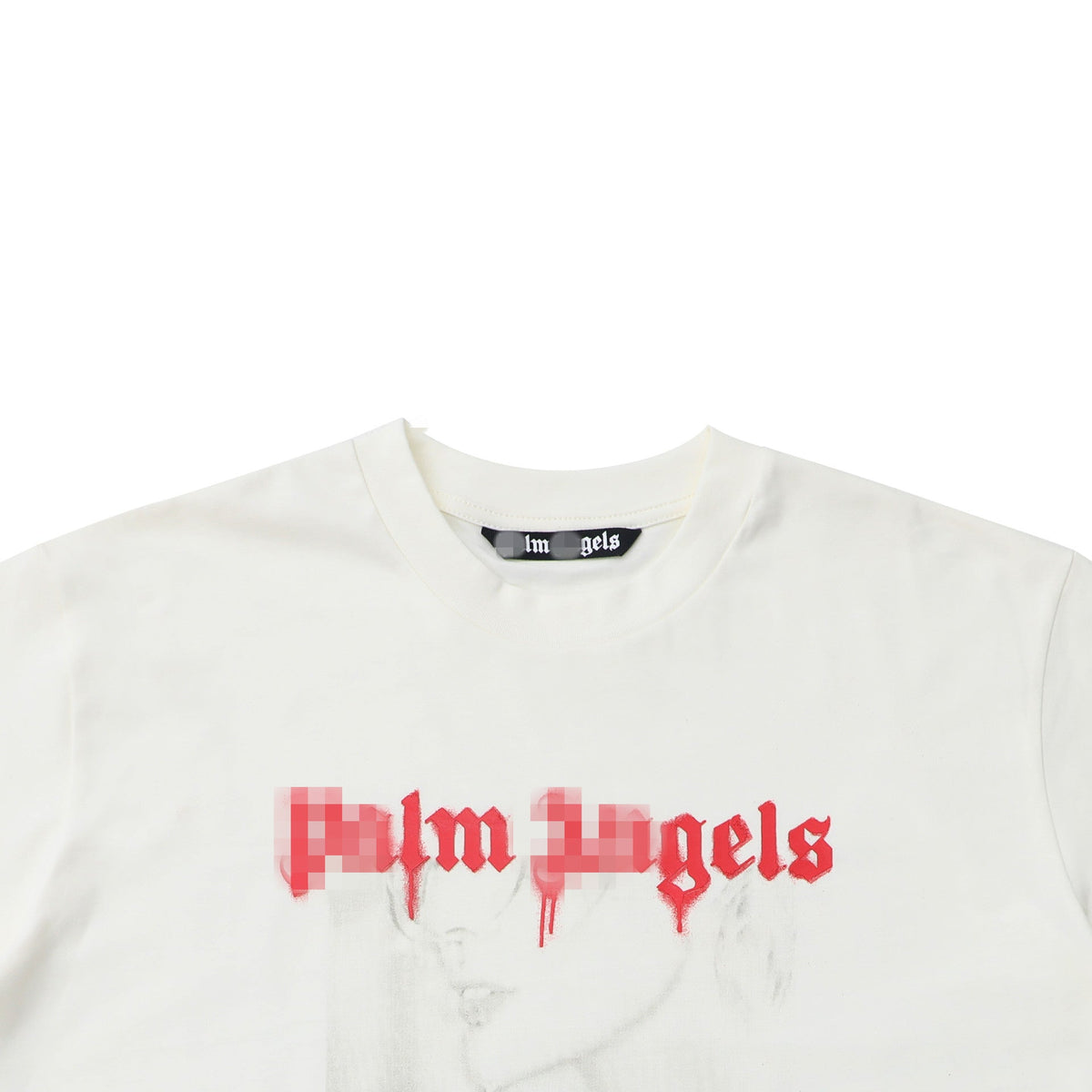 Palm Angels T-shirt Comic Stream Lacquer Alphabet Short Sleeve T-shirt