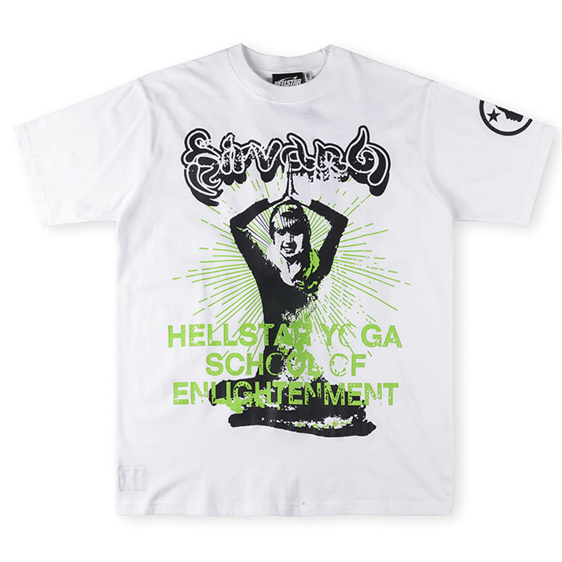 Hellstar print casual T-Shirt