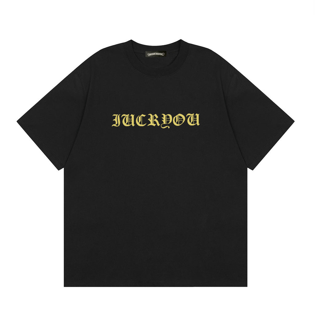 Chrome Hearts Multi‑Cross Horseshoe Graphic Oversized Tee Streetwear