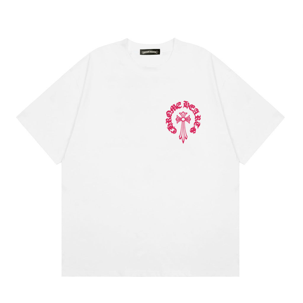 Chrome Hearts Multi‑Cross Horseshoe Graphic Oversized Tee Streetwear