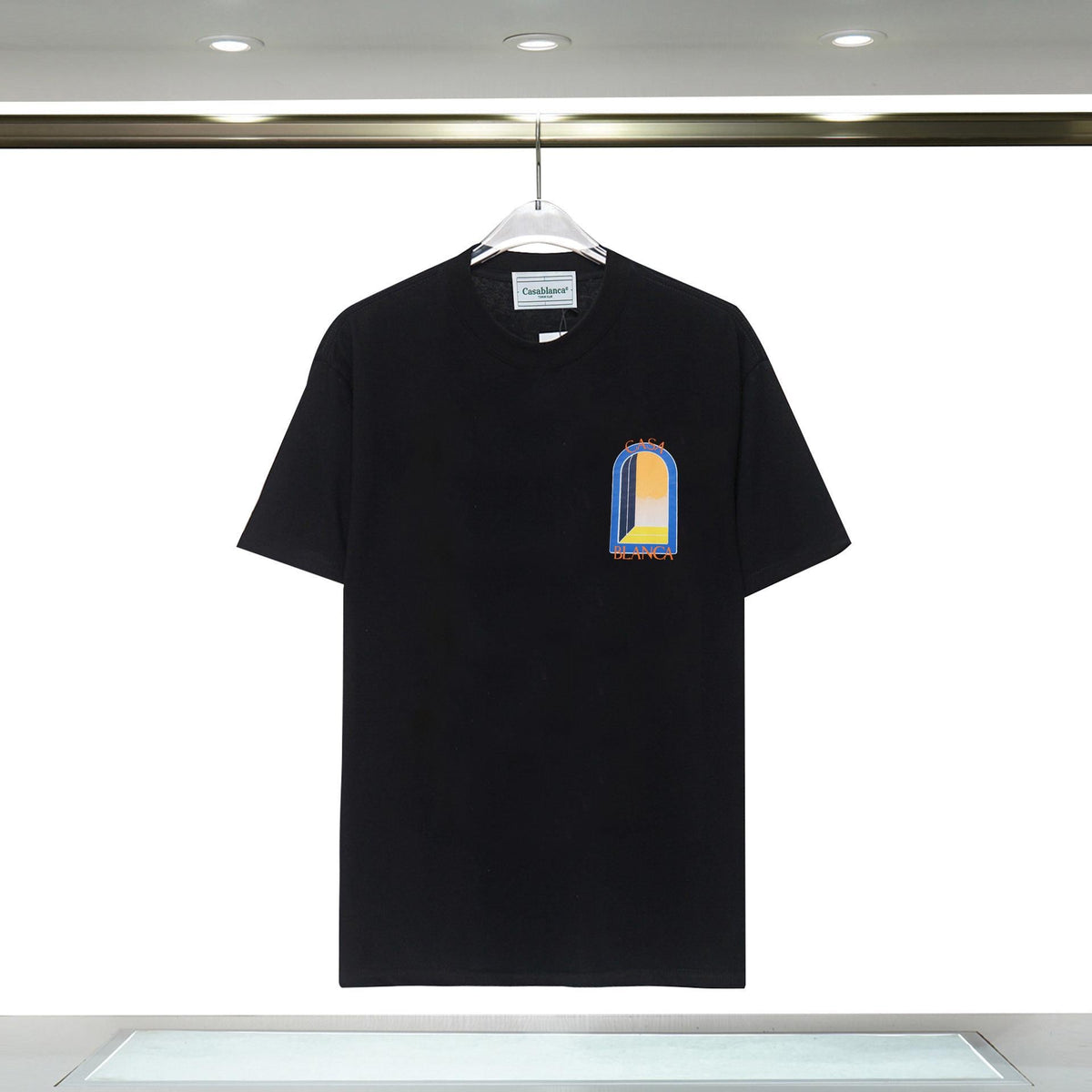 Casablanca Arch Graphic Logo Print Short Sleeve Tee Streetwear Unisex