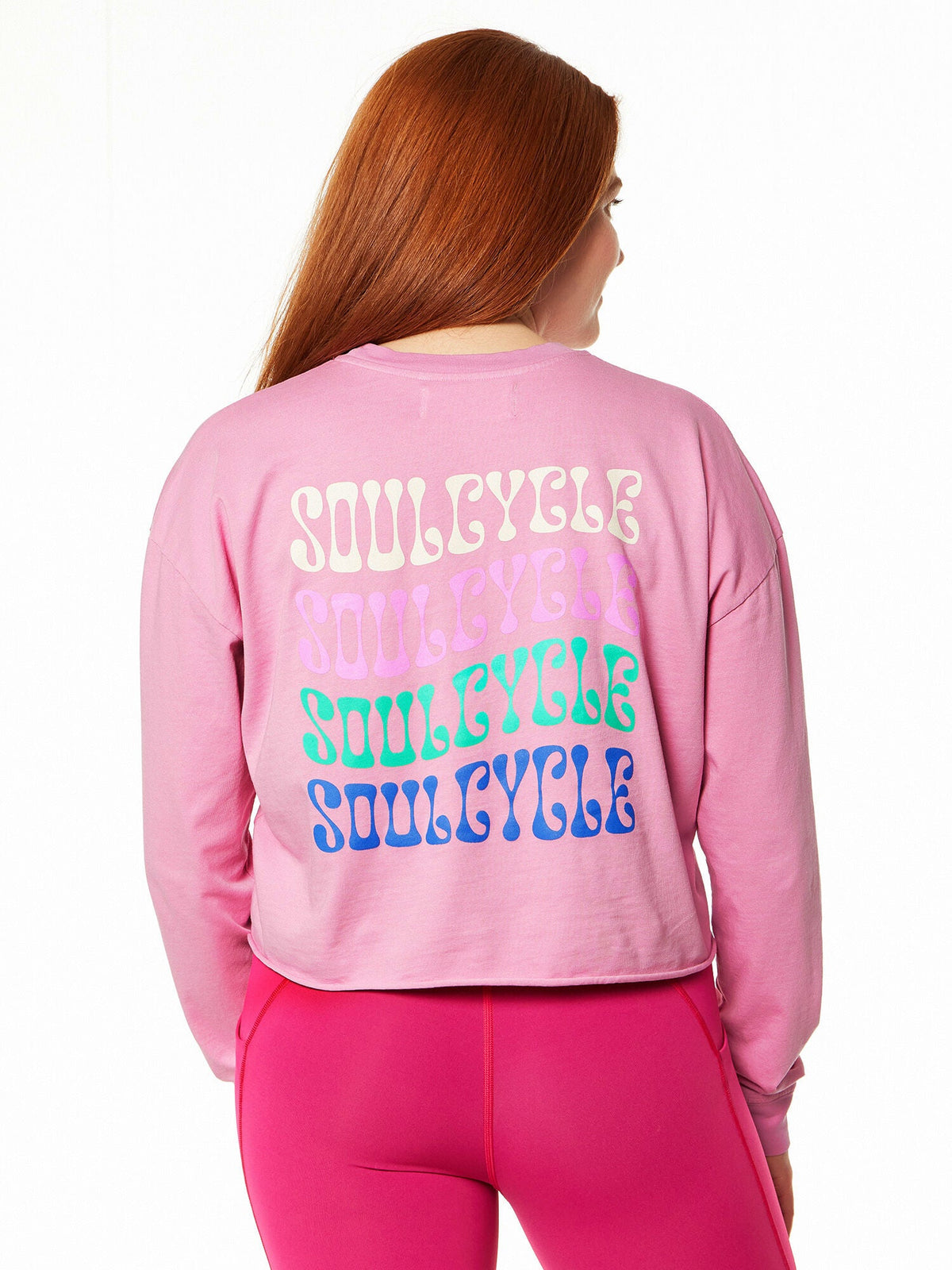 JULIA CROP LONG SLEEVE PINK