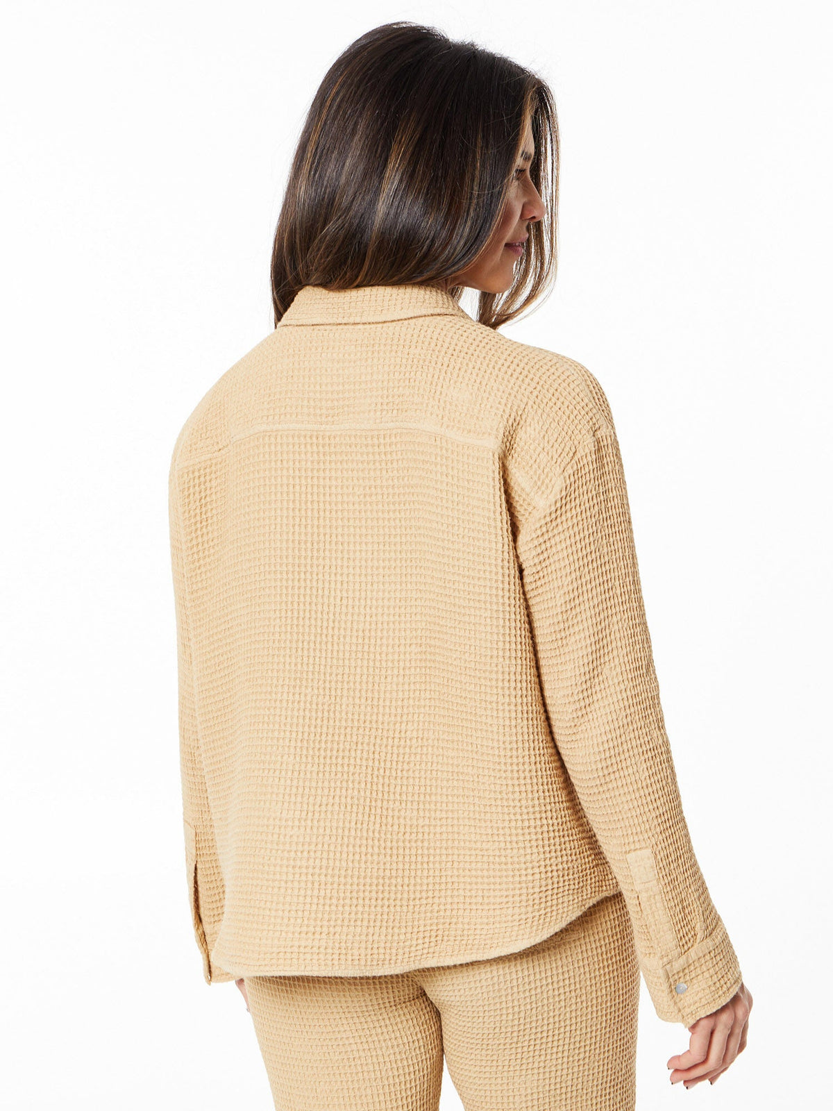 WAFFLE BUTTON DOWN SHIRT