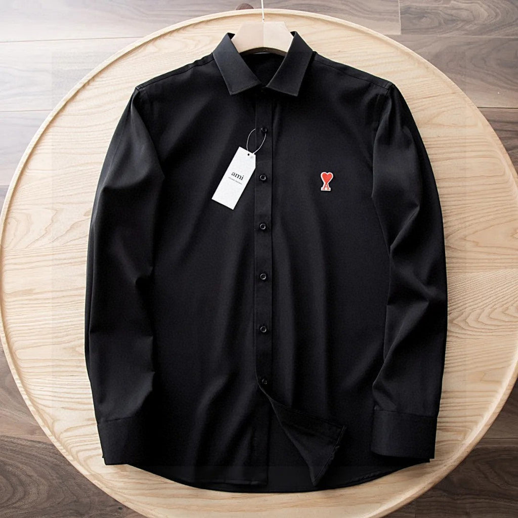 AMI Paris Ami de Coeur Long Sleeve Shirt – Autumn Collection