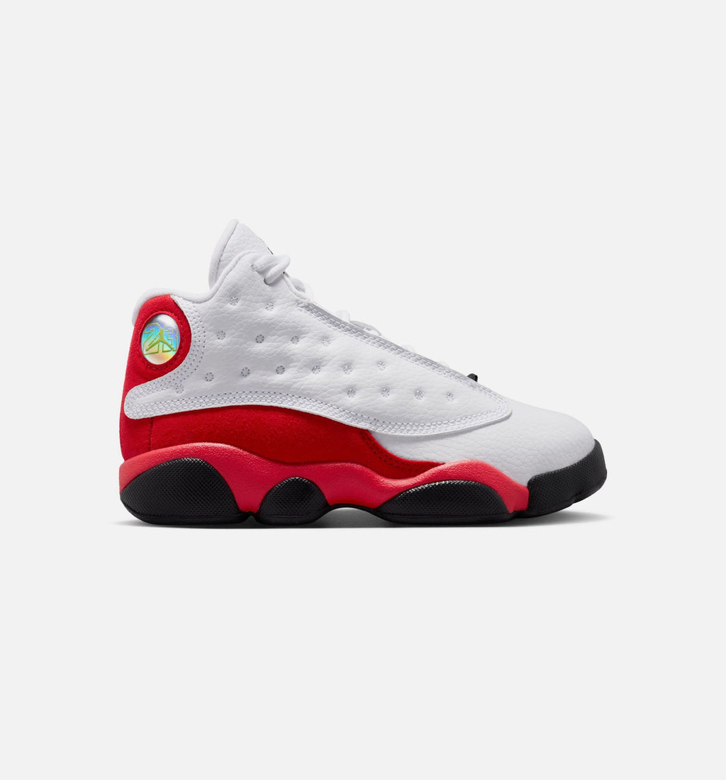 Air Jordan 13 Retro "White and University Red" Little Kids' Shoe – White/Black/True Red