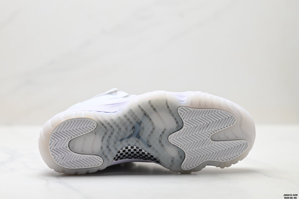 Air Jordan 11 Retro White and Lavender Unisex Sneakers Style 23
