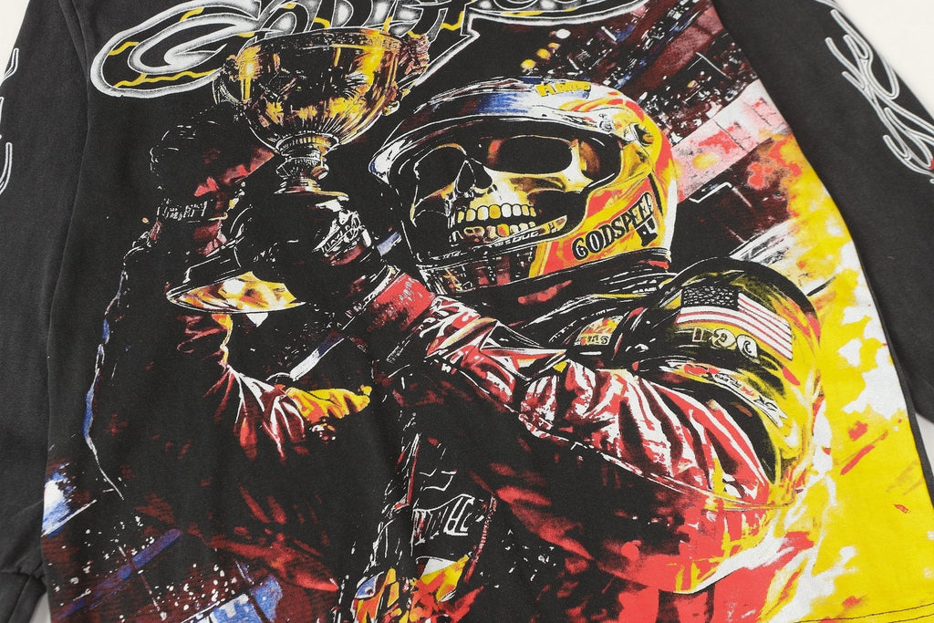 Godspeed Racing Skull Graphic Long-Sleeve T-Shirt