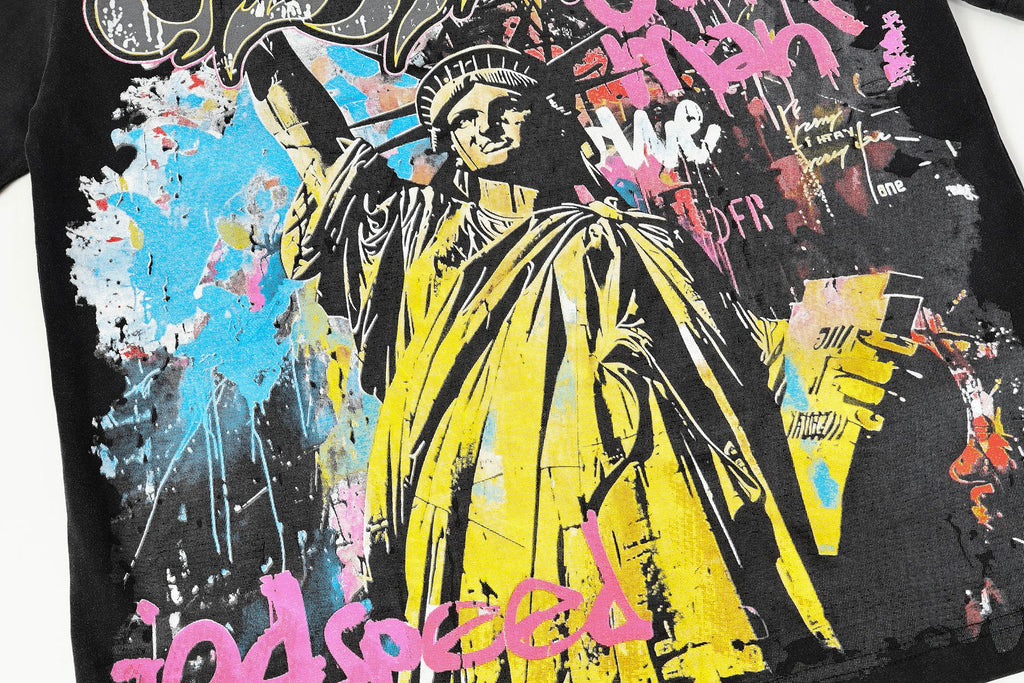 Godspeed Statue of Liberty Graphic T-Shirt