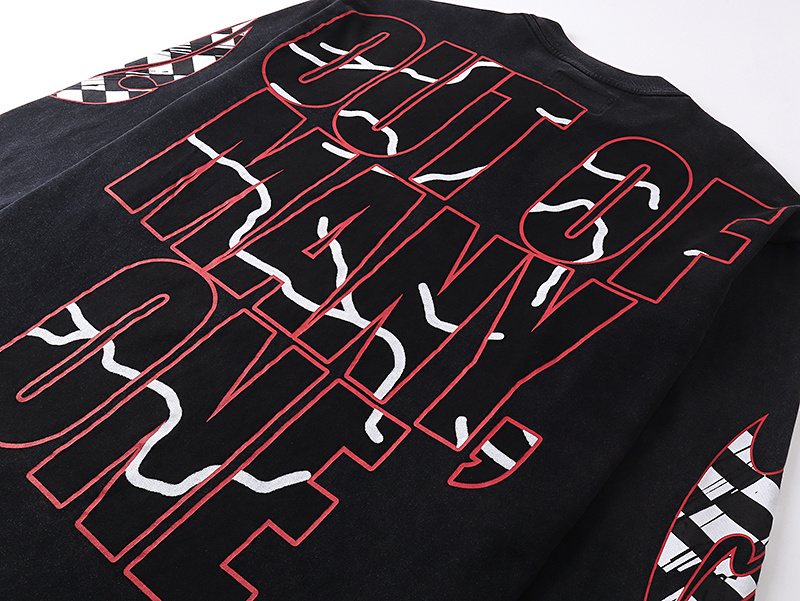 Godspeed Out of Many One Racing Graphic Long-Sleeve T-Shirt