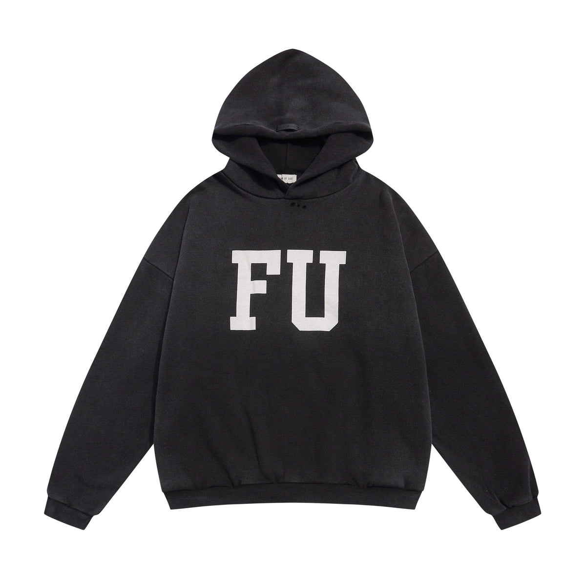 Fear of God Black Text Graphic Pullover Hoodie