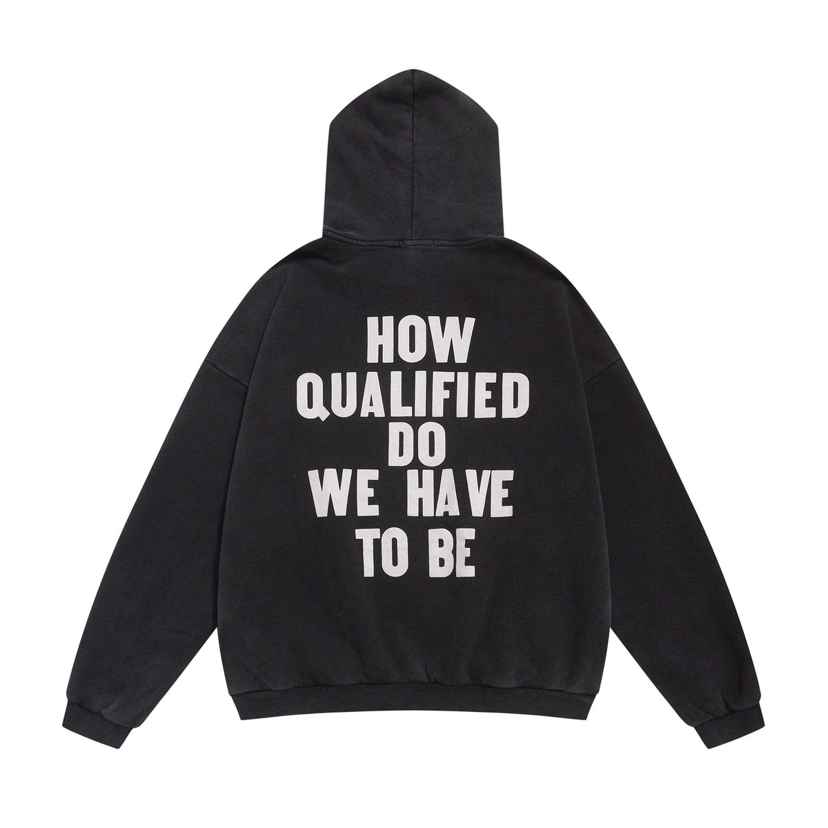 Fear of God Black Text Graphic Pullover Hoodie