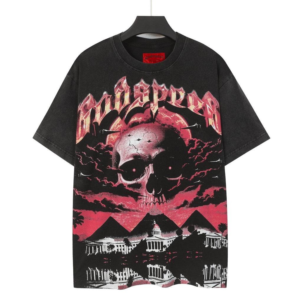 Godspeed E Pluribus Unum Skull Graphic T-Shirt