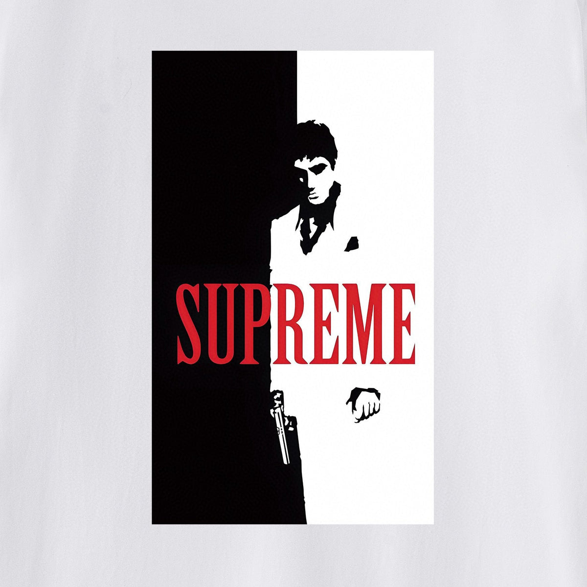 Supreme Scarface Movie Poster Graphic Short-Sleeve T-Shirt