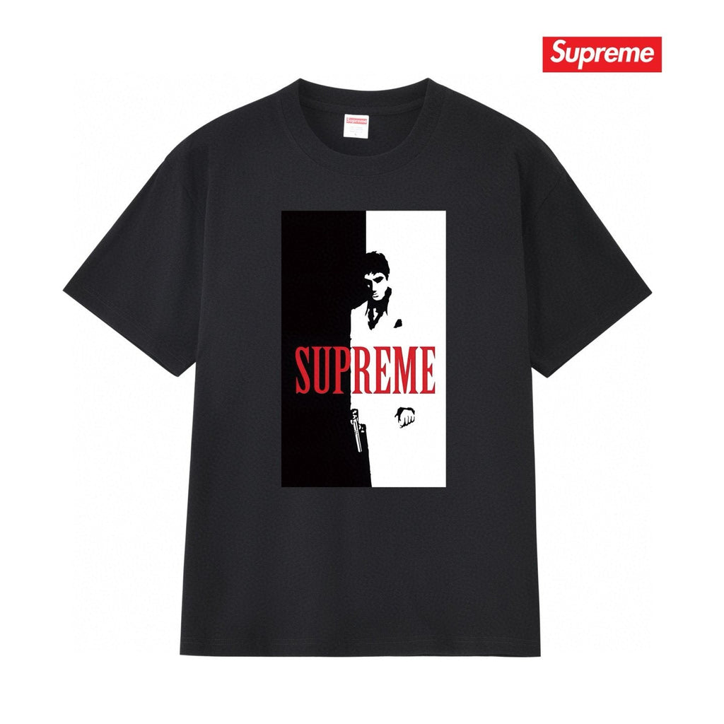 Supreme Scarface Movie Poster Graphic Short-Sleeve T-Shirt