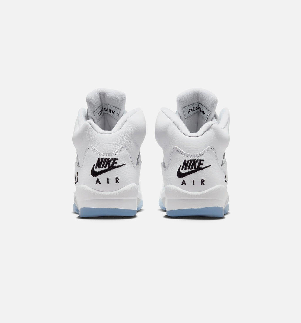 Air Jordan 5 Retro OG White Metallic | Grade School Lifestyle Shoe | White/Black/Metallic Silver