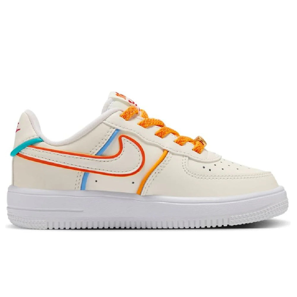 Little Kid's Nike Force 1 Low Easyon LV8 1 Sail/Sail-White (HV6004 111)