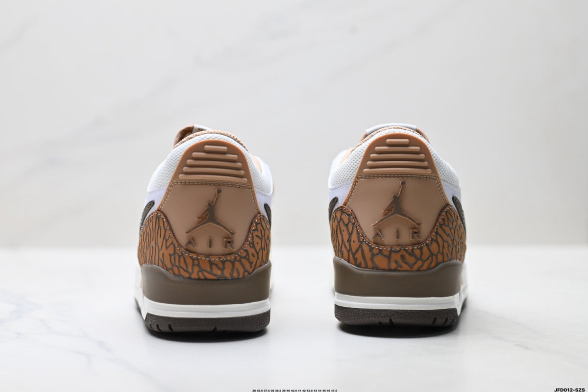 Jordan Legacy 312 Low White Tan Brown Sneakers