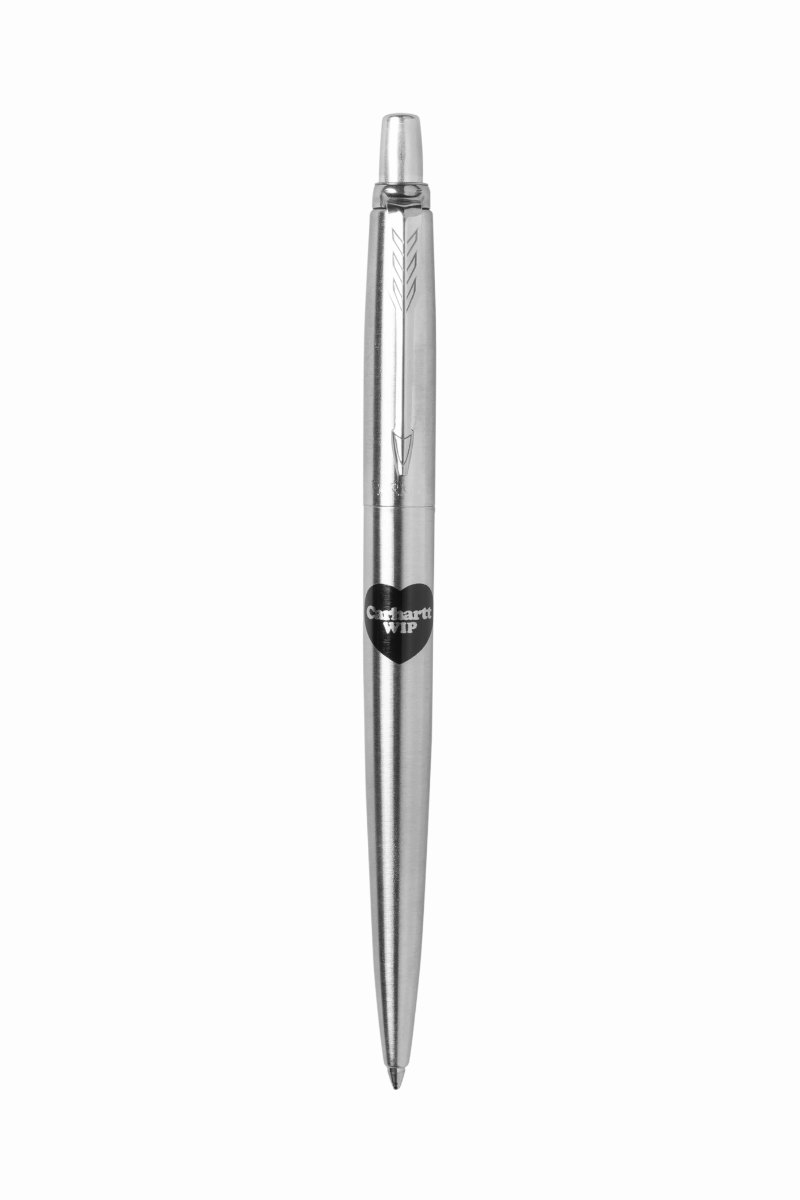 CARHARTT WIP PARKER JOTTER HEART BALLPEN Silver