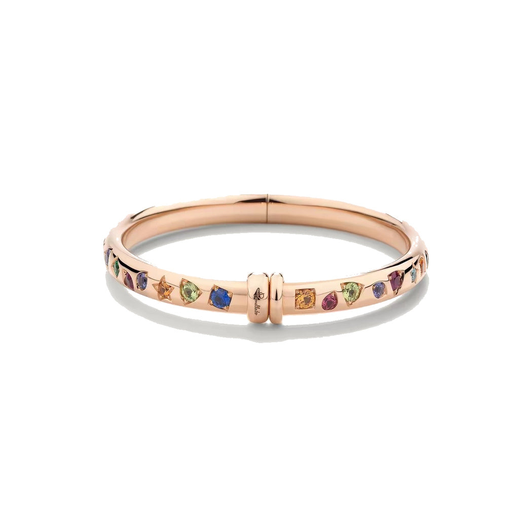 Pomellato Style Multicolor Stone Bangle