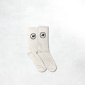 Aiche A Logo Socks: White