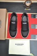 Burberry Check Heel Low-Top Sneakers - Leather Lining