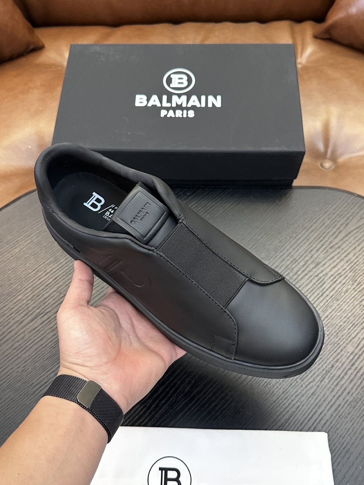 Balmain B-Skate Slip-On Sneakers