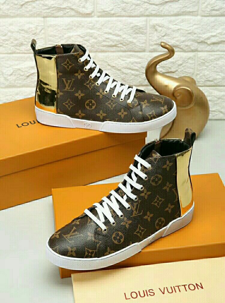 Louis Vuitton Monogram High-Top Sneakers