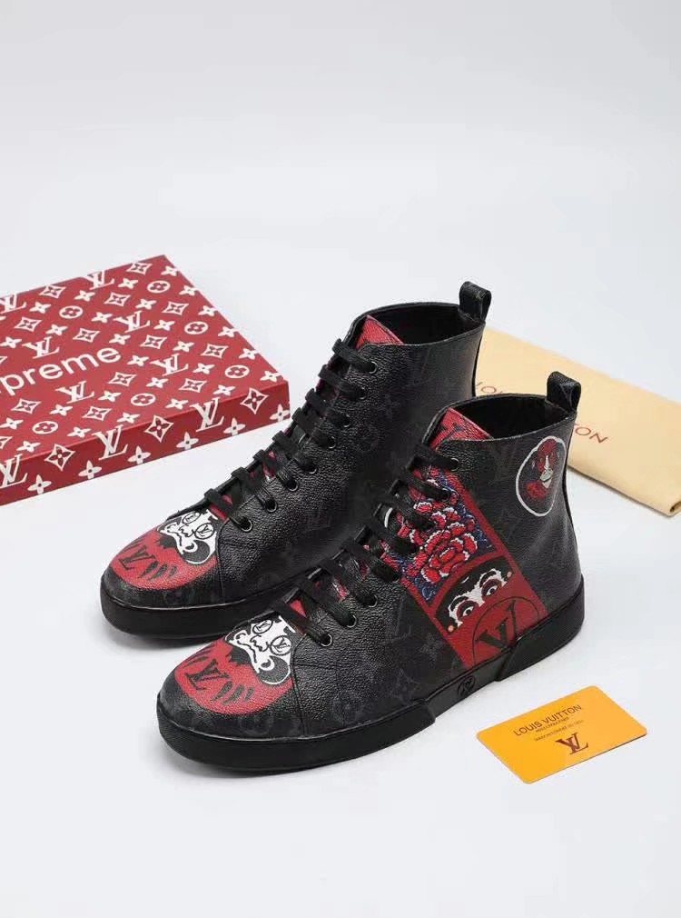 Animal Graphic High-Top Sneakers