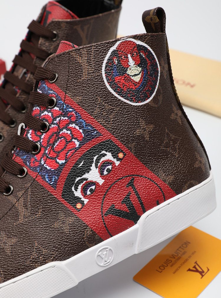 Animal Graphic High-Top Sneakers
