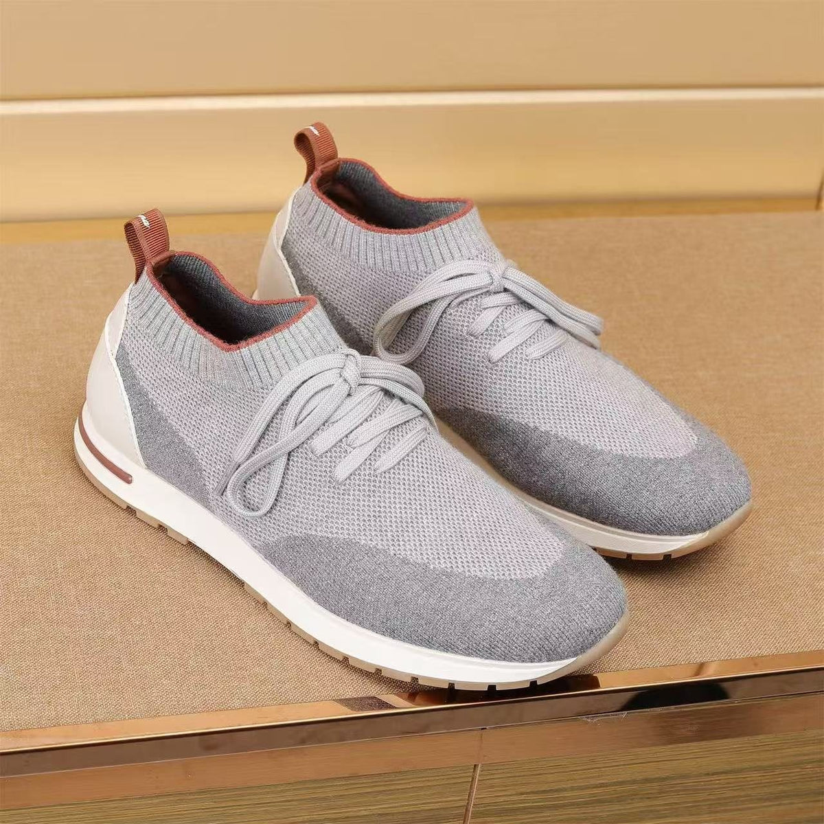 Loro Piana Men's Flexy Walk Knit Sneakers
