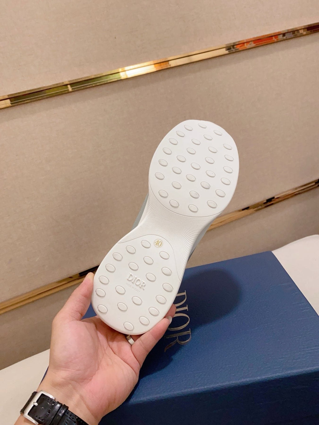 Dior B30 Low-Top Sneakers - White Sole With Rounded Tread Details