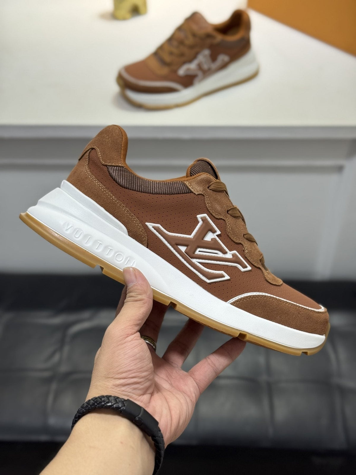 Louis Vuitton Low-Top Logo Sneakers