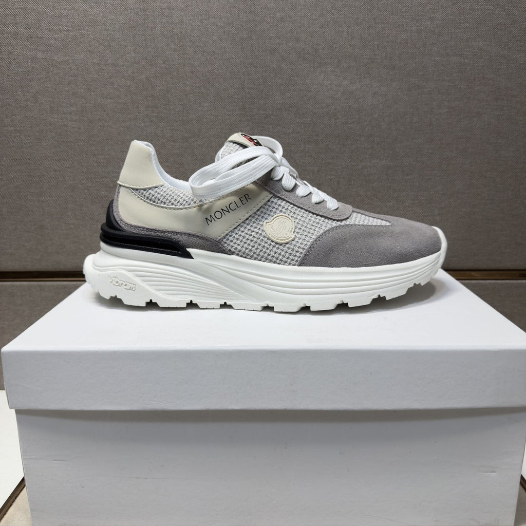 Moncler Men's Mixed-Material Low-Top Sneakers
