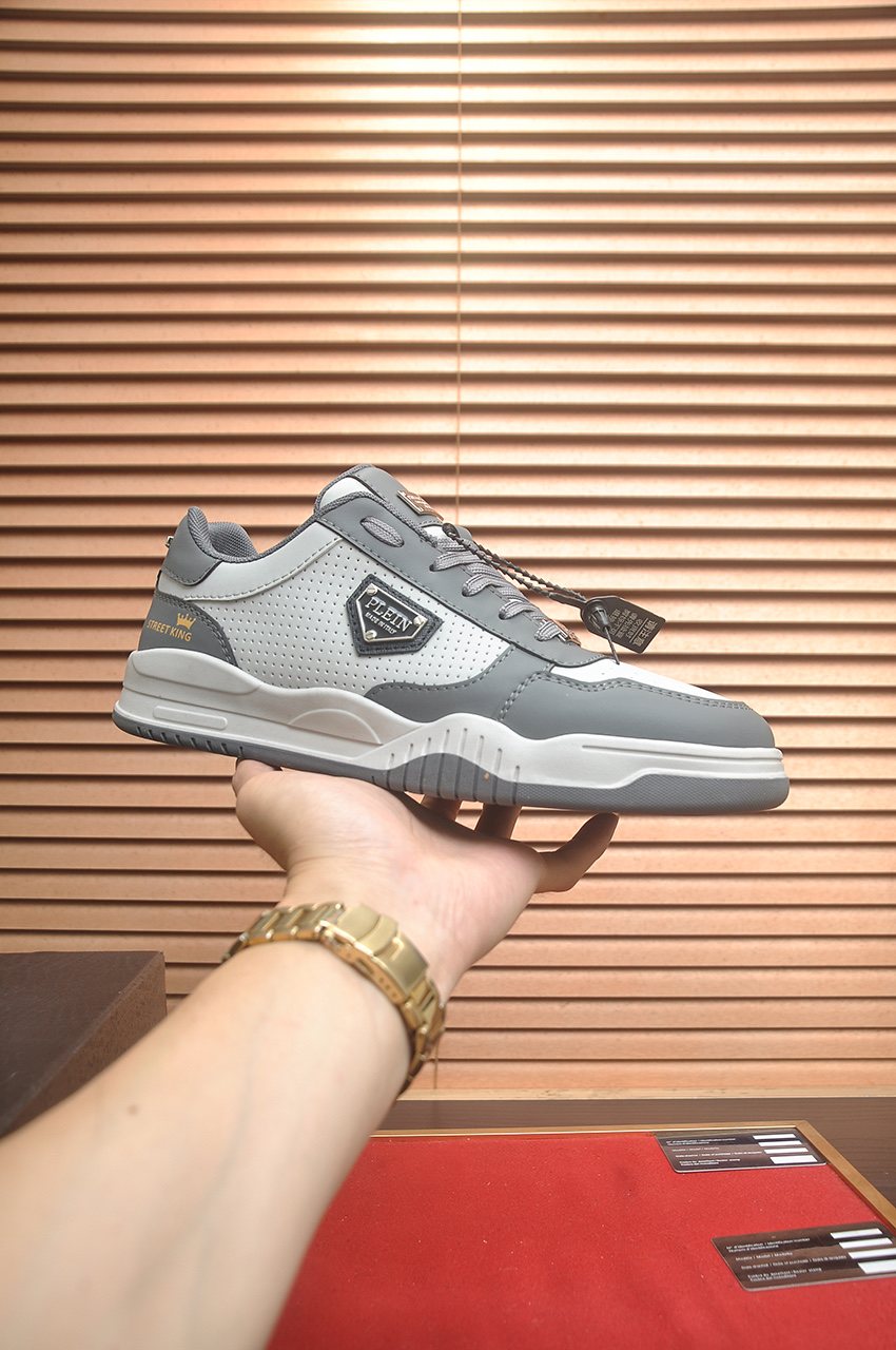 Philipp Plein Paneled Low-Top Sneakers