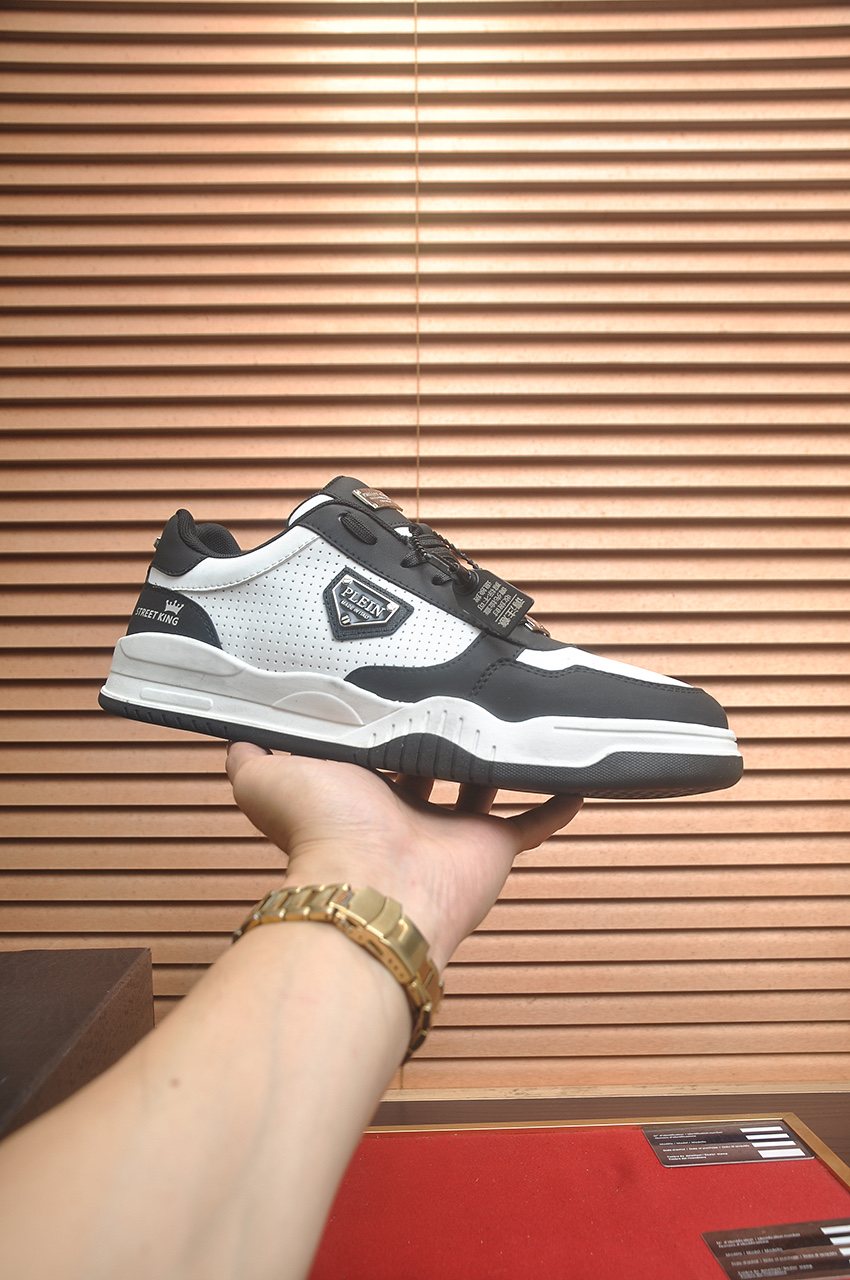 Philipp Plein Paneled Low-Top Sneakers