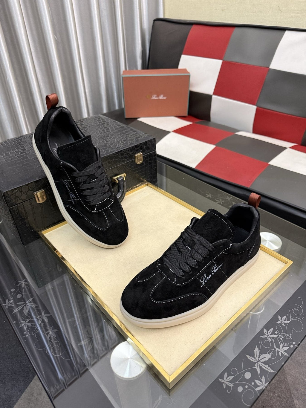 Loro Piana Low-Top Lace-Up Sneakers