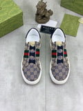 Gucci Monogram Stripe Slip-On Sneakers