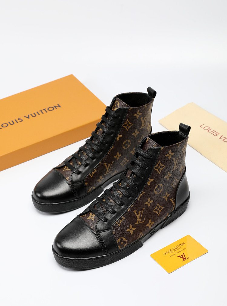 Louis Vuitton Monogram High-Top Sneakers