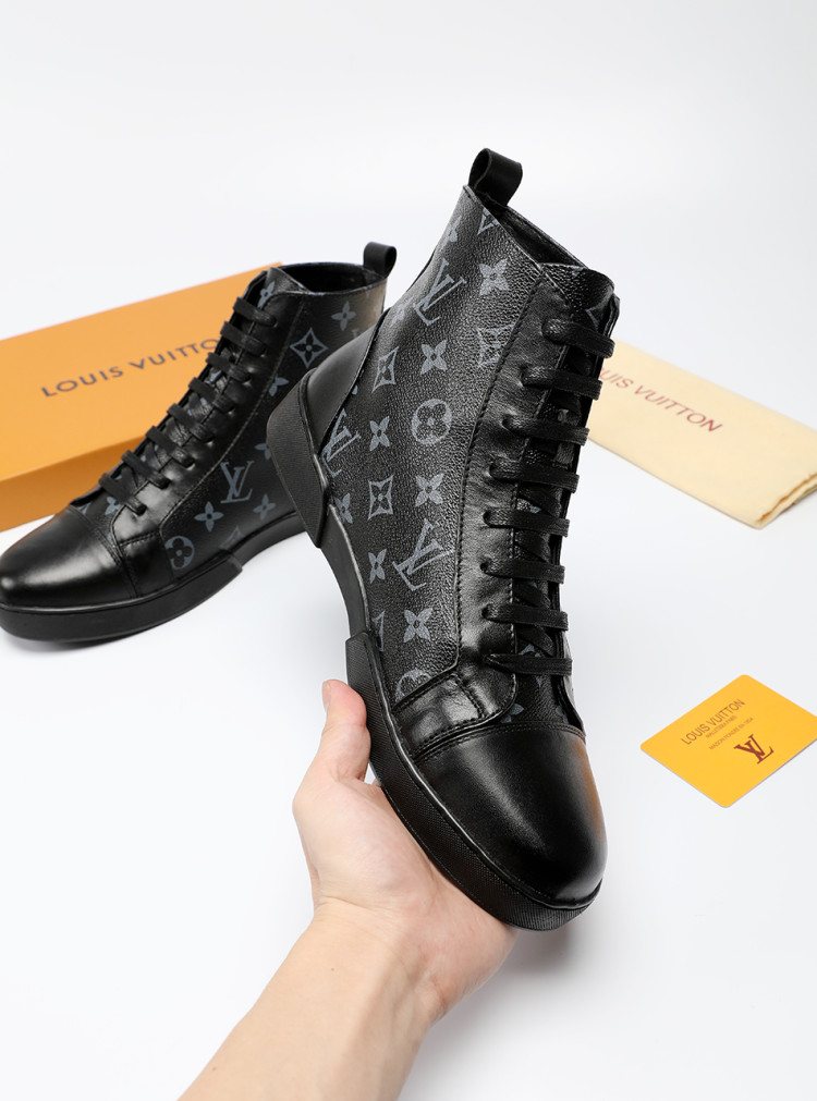 Louis Vuitton Monogram High-Top Sneakers