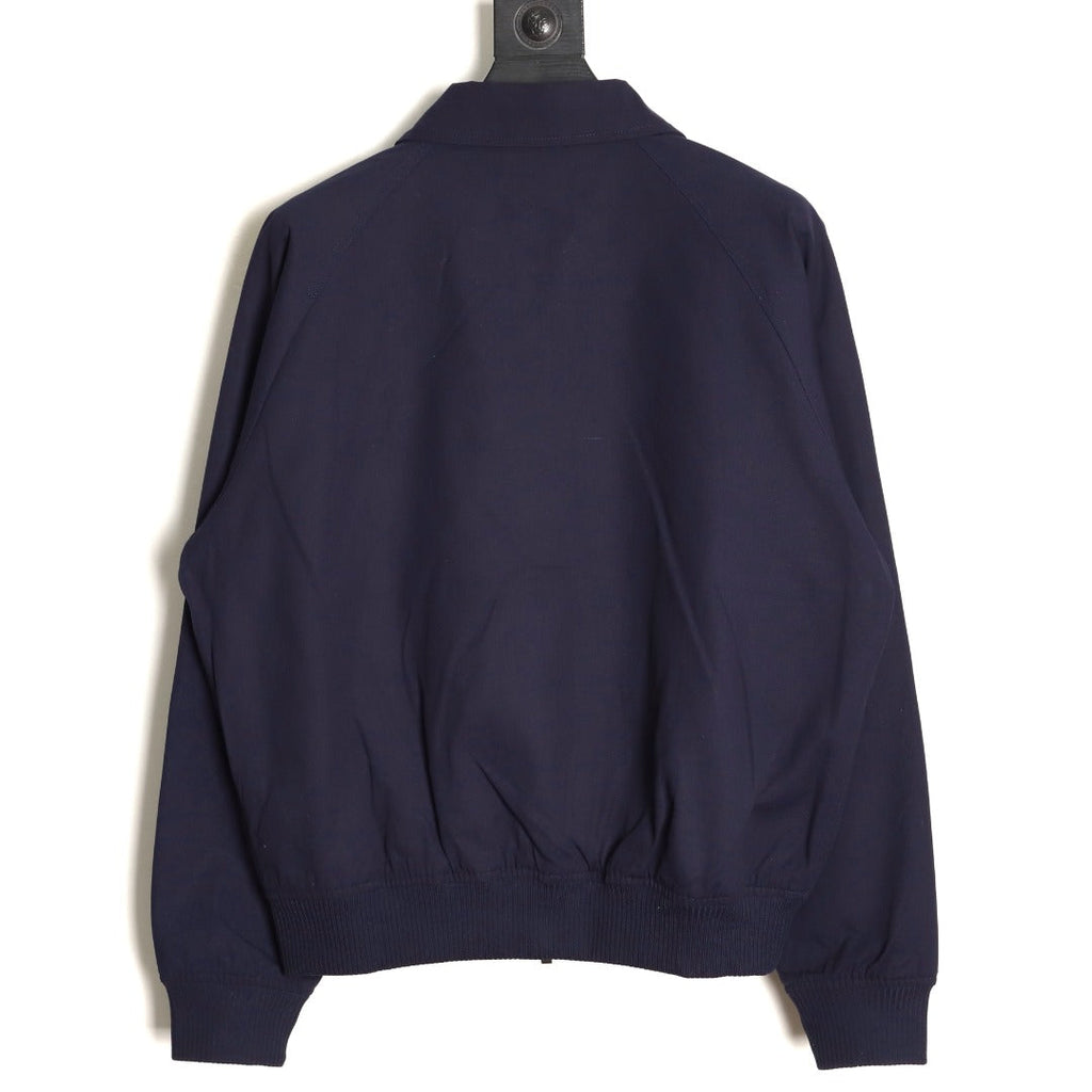 Dior CD Heart-Motif Collared Zip Jacket - Navy