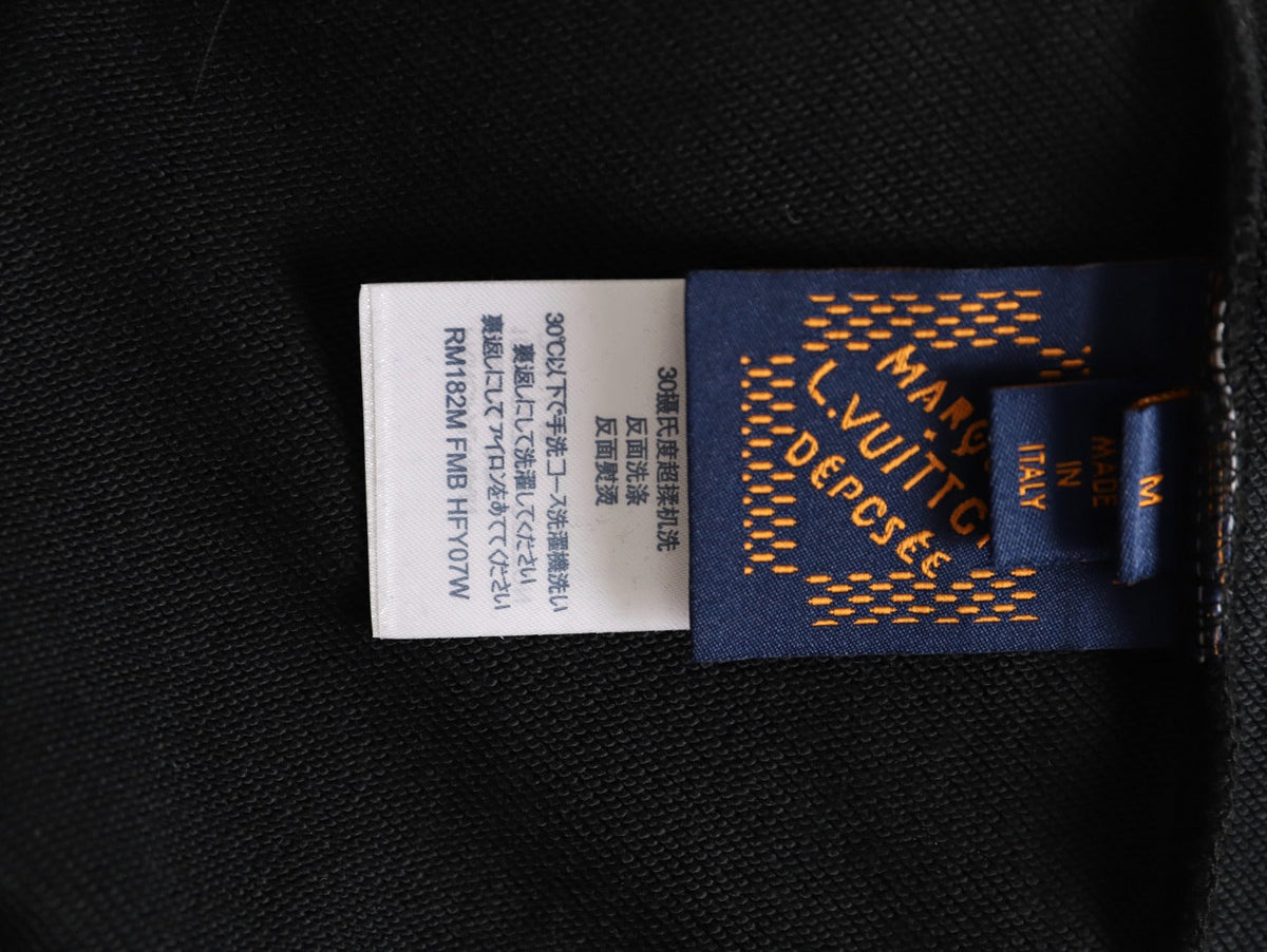 Louis Vuitton Sketch-Style Pumpkin Graphic Crewneck Sweatshirt - Black