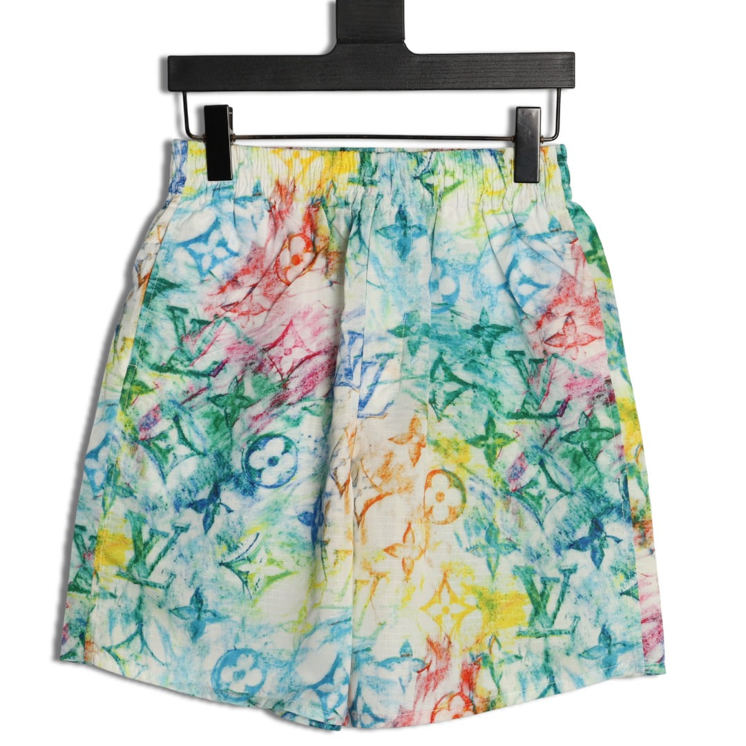 Louis Vuitton Crayon-Style Monogram Shorts - Multicolor